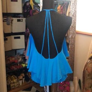 Mustard Seed strappy low-back blouse